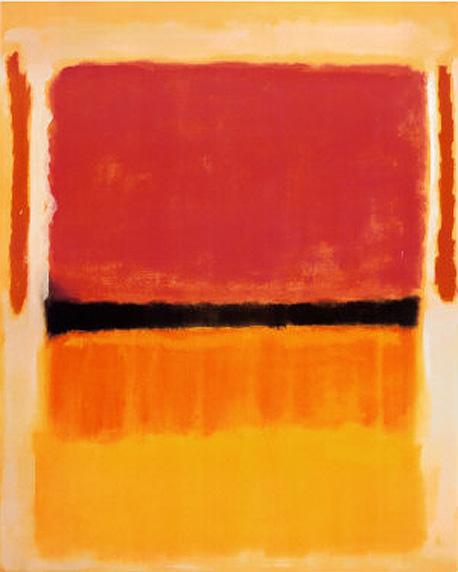 Untitled Violet Black Orange Yellow on White and Red 1949 painting - Mark Rothko Untitled Violet Black Orange Yellow on White and Red 1949 art painting
